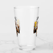 文字カスタムパーティー動物 タンブラーグラス (左)