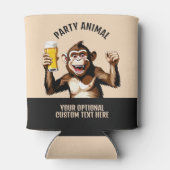 文字カスタムパーティー動物 缶クーラー (裏面)