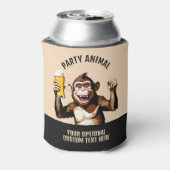 文字カスタムパーティー動物 缶クーラー (缶裏面)