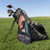 文字カスタムビグフット ゴルフタオル (グリーン)