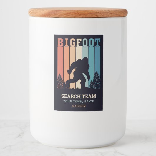 文字カスタムビグフット フードラベル (正面)