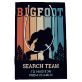 文字カスタムビグフット ミディアムペーパーバッグ (正面)