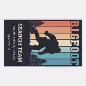 文字カスタムビグフット 長方形シール (正面)