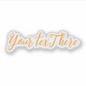 文字カスタムビニルデカール – 独自のデカールを構築 シール (正面)