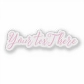 文字カスタムビニルデカール – 独自のデカールを構築 シール (正面)