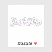 文字カスタムビニルデカール – 独自のデカールを構築 シール (シート)