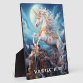 文字カスタムビューティフルユニコーン フォトプラーク (側面)