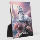 文字カスタムビューティフルユニコーン フォトプラーク (側面)