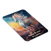 文字カスタムビューティフルユニコーン マグネット (右側)