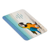 文字カスタムビーチパロット マグネット (右側)