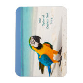 文字カスタムビーチパロット マグネット (縦)