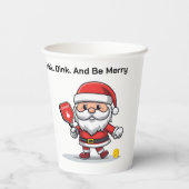 文字カスタムピクレボール🎅サンタ 紙コップ (裏面)