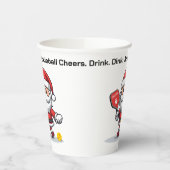 文字カスタムピクレボール🎅サンタ 紙コップ (左)