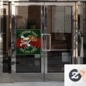 文字カスタムピザ宅配ピッツェリアサイン ウィンドウサイン (オフィスドア)