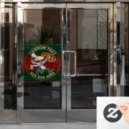 文字カスタムピザ宅配ピッツェリアサイン ウィンドウサイン