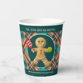 文字カスタムピックボールジンガーブレッドチーズ 紙コップ (正面)