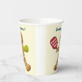 文字カスタムピックボールジンガーブレッドデライト 紙コップ (左)