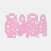 文字カスタムピンク💟ピクルボール🎄メリークリスマス フェイバーボックス (折り畳みなし)