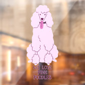 文字カスタムピンクプードル ウィンドウサイン (シート2)