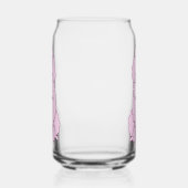 文字カスタムピンクプードル ガラス缶 (左)