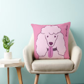 文字カスタムピンクプードル クッション (椅子)