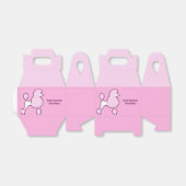 文字カスタムピンクプードル フェイバーボックス (折り畳みなし)