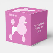 文字カスタムピンクプードル フェイバーボックス (裏面サイド)