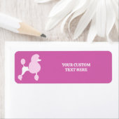 文字カスタムピンクプードル ラベル (インサイチュ)