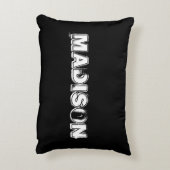 文字カスタムファストピッチソフトボールアクセントピロー アクセントクッション (裏面(縦))