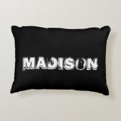 文字カスタムファストピッチソフトボールアクセントピロー アクセントクッション (裏面)