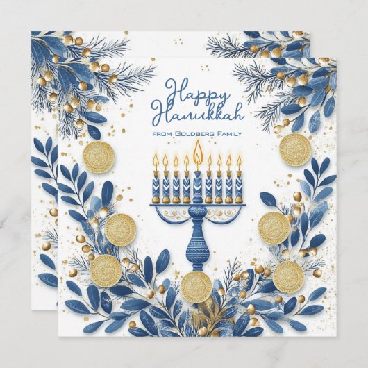 文字カスタムフェスティバルフォージズハヌカー シーズンカード (正面/裏面)