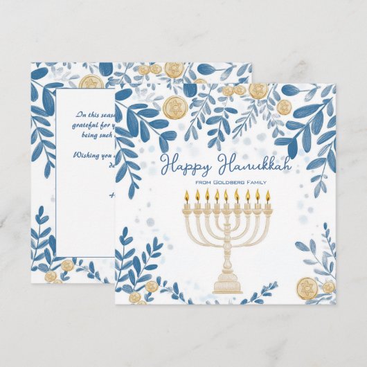 文字カスタムフェスティバルフォージズハヌカー シーズンカード (正面/裏面)