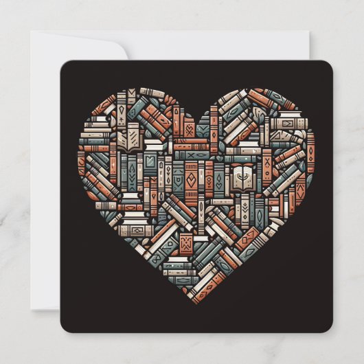 文字カスタムブッククラブ 招待状 (正面)