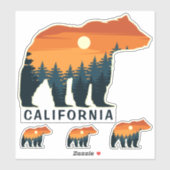 文字カスタムベアーフォレストスティッカー シール (シート)