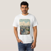 文字カスタムベルリン,ドイツ Tシャツ (正面フル)