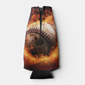 文字カスタムベースボールオンファイア ボトルクーラー (裏面)