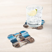 文字カスタムペルーラマ ペーパーコースター (インサイチュ)