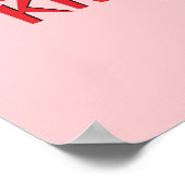 文字カスタムホットペッパーシェフ ポスター (角)