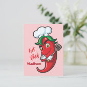 文字カスタムホットペッパーシェフ ポストカード (スタンド正面)
