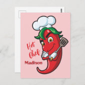 文字カスタムホットペッパーシェフ ポストカード (正面/裏面)