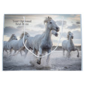 文字カスタムホワイトホース ラージペーパーバッグ (正面)