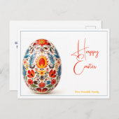 文字カスタムポーランドフォーカルエンチャントイースター ポストカード (正面/裏面)