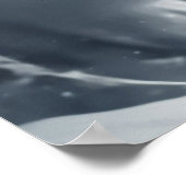 文字カスタムマウンテンスキーヤー ポスター (角)