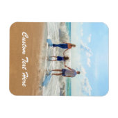 文字カスタムマグネットあなたの家族の写真ギフト マグネット (横)