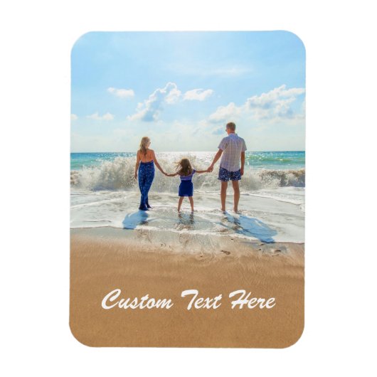 文字カスタムマグネットあなたの家族の写真ギフト マグネット (縦)