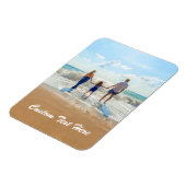 文字カスタムマグネットあなたの家族の写真ギフト マグネット (左側)