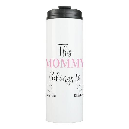 文字カスタムマザーズデイサーマルタンブラー タンブラー (正面)