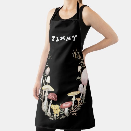 文字カスタムマッシュルームラバーエプロン エプロン (インサイチュ)