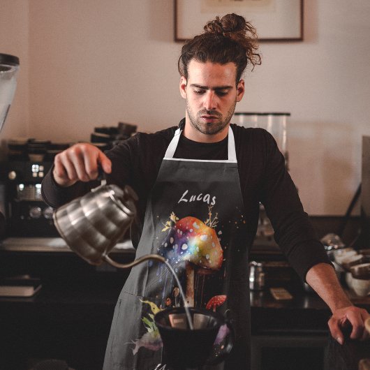 文字カスタムマッシュルームラバーエプロン エプロン