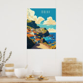 文字カスタムマデイラポルトガル ポスター (キッチン)